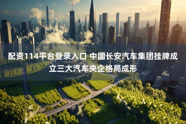 配资114平台登录入口 中国长安汽车集团挂牌成立三大汽车央企格局成形